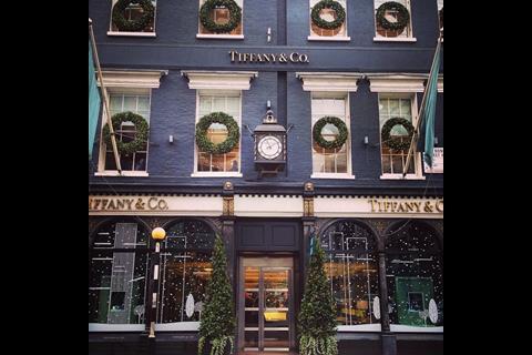 Tiffany & Co's Christmas windows, Mayfair